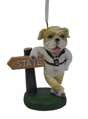 Mississippi State Bulldogs Mascot Resin Christmas Ornament With Sign 3.5  Oxbay • $19.99