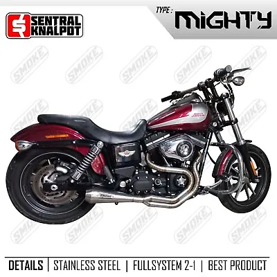 1999-2023 Harley Sportster Softail Street Glide Exhaust System Pipes 2 Into 1 • $427.50