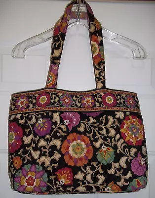 Vera Bradley Suzani Tote 17  X 11  Magnetic Closure Retired Pattern Slip Pockets • $16.50