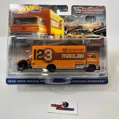 Mad Mike Mazda RX3 GT & Sakura Sprinter * 2023 Hot Wheels Team Transport Case V • $21.99