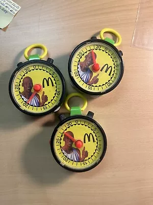 Michael Jordan 1991 McDonald’s 3 Collectible Toy Stop Watches • $3.99