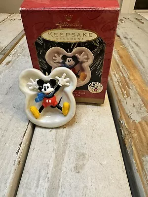 Hallmark Keepsake Disney Ornament Mickey & Co. Box 1997 “Mickey’s Snow Angel” • $13