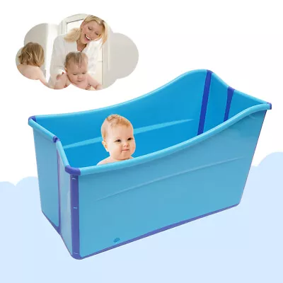 For Adult Kid Portable Folding Bathtub Spa Sauna Bath Rectangle Bucket Water Tub • $135