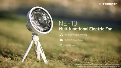 Nitecore NEF10 USB Charge Portable Multifunctional Electric LED Fan • $85.99