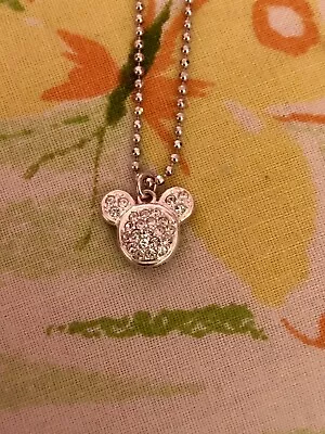 Disney Parks: Mickey Mouse: Mickey Mouse Swarovski Necklace • $15