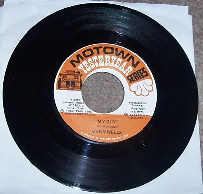 Mary Wells  45 Vinyl Record My Guy & Whats Easy For Two  Motown Yesteryear EX • $4.99