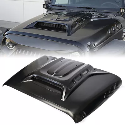 Steel Air Vented Car Engine Hood Scoop Cover For 2007-2018 Jeep Wrangler JK JKU • $799.98