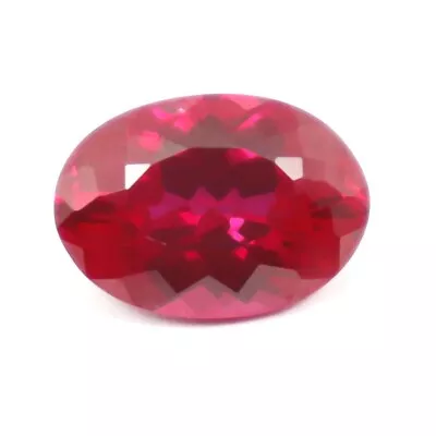 Natural Blood Red Ruby 8.75 Ct Oval Cut GIE Certified Loose Gemstone 667 • $0.99