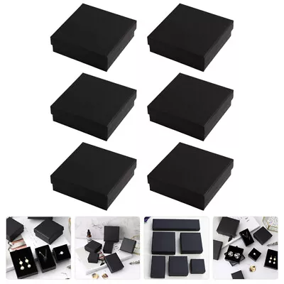  6 Pcs Necklace Boxes For Jewelry Gift Gifts In Bulk Soap Shipping Packaging • £8.99