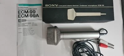 £19.99 • Buy Sony ECM-99 Vintage  One Point Stereo Electret Condenser Microphone Boxed