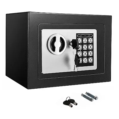 £17.45 • Buy Small Black Solid Steel Digital Safe Home Office Heavy Duty Money Box