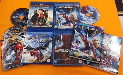 Spiderman - Four Film Collection - Andrew Garfield - Tom Holland - Blu-ray! • £13.99