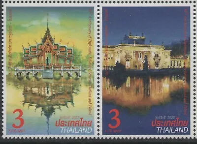 Thailand 2022 Diplomatic Relations With Poland Se-tenant Pair MUH • $1.50