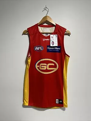 Gold Coast Suns Size M+5 AFL ON-FIELD New Balance Player Issue Guernsey Jumper • $79