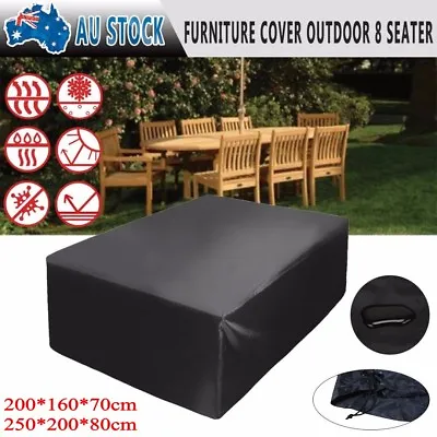$29.69 • Buy Patio Outdoor Furniture Cover Garden Setting Seat Rectangular Rain Sun Protector