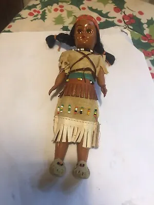 Vintage Native American Doll 7” Tall Complete With 2 Babies In Papoose • £6.50