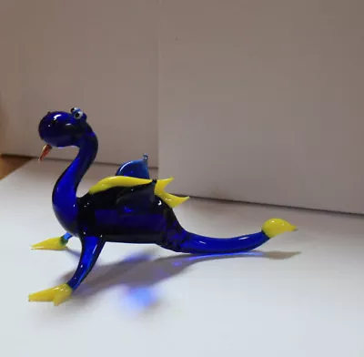 Art Blown Glass Murano Figurine Glass Figurine Dragon #7 • $25.99