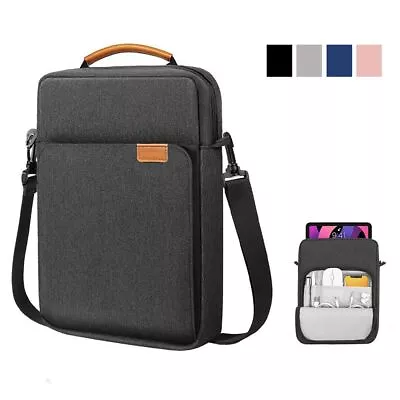 Crossbody Messenge Storage Tablet Case Handbag Shoulder Bag For IPad Galaxy Tab • £10.45