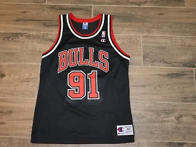 $76.46 • Buy Vintage Dennis Rodman Chicago Bulls NBA Basketball Jersey Champion 44 Retro #91