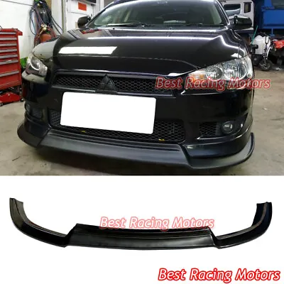 For 2008-2015 Mitsubishi Lancer V Style Front Bumper Lip (Urethane) • $154.99