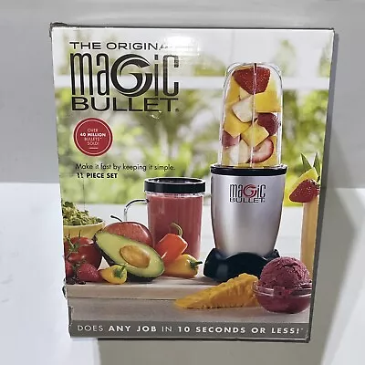 The Original Magic Bullet 11 Piece Set Blender & Mixer Small Silver Brand New • $45.97