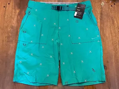 Nwt Men's Nike Golf Shorts Size: 32 Color: Green/white (7.10) • $10