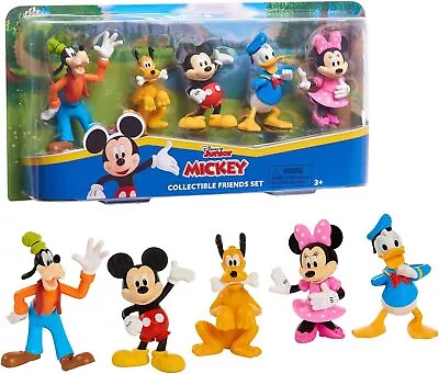 Disney Junior Mickey Mouse Collectible Figure Set 5 Pack New Gift FREE SHIPPING • $25.80