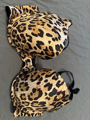 Self Expressions By Maidenform 36C Super Push Up Bra Animal Print Cheetah Print • $12.89