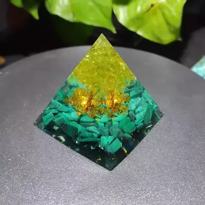 Crystal Orgone Pyramid Chakra Reiki Healing Meditation Orgonite Energy Stone • $9.99