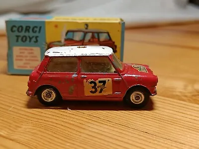 Corgi Toys 317 Mini Cooper 1964 Monte Carlo *factory Error* • $63.15