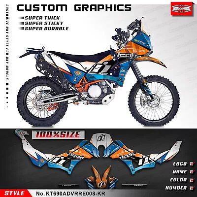 Kungfu Graphics Motorcycle Vinyl Decal Kit For 690 Adventure Rally Raid EVO2 • $169.89