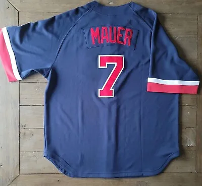 Nike Minnesota Twins Joe Mauer #7 Authentic MLB Sewn Jeresy XL • $25