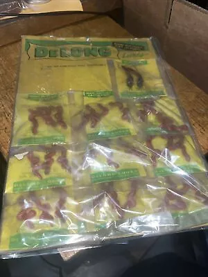 Vintage Original Delong Angle Worm Soft Baits Store Display • $48.50