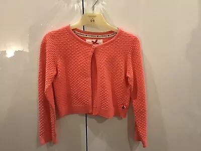 J By Jasper Conran Girls Cardigan Coral Age 5-6 • £4.99