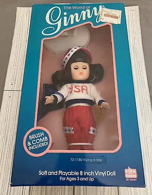 World Of Ginny Flying A Kite 8  Doll Vintage 1987 R. Dakin Co #72-1180 Org Box • $10.98