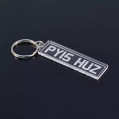 Personalised Number Plate Keyring - Handmade Laser Cut Gift • $6.53