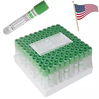 100PCS 3ml Sterile Heparin Sodium Blood Collection Tubes - FDA Approved • $27.99