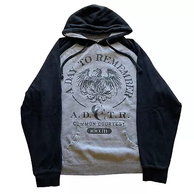 A Day To Remember Metalcore Band Common Courtesy Album Hoodie Punk Skater Sz Lg • $45