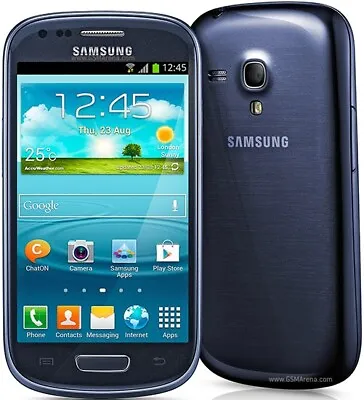 UNLOCKED 2 All VGC Blue Samsung Galaxy S III Mini GT-I8200N Smartphone 3POST • £29.40