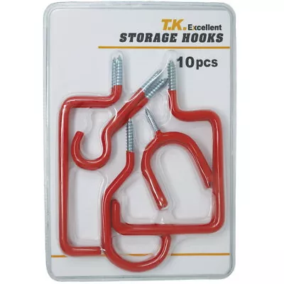 Bicycle Hook Heavy Duty Bike Storage Hooks Wall Mounted Hook 10 Pack • $9.59