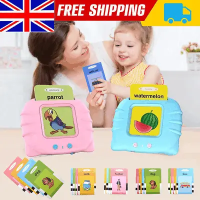 Early Education Card Machine Talking Flash Cards 384 Words Kids Educational Toys • £8.91