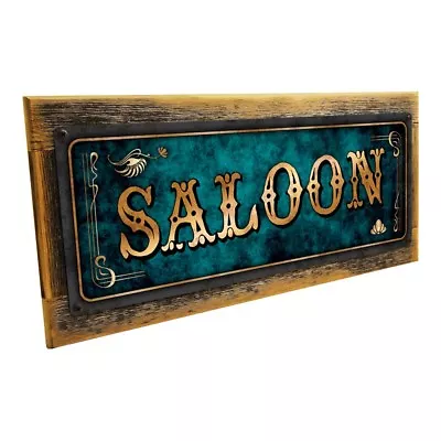 Blue Saloon Metal Sign; Wall Decor For Mancave Den Or Gameroom • $29.99