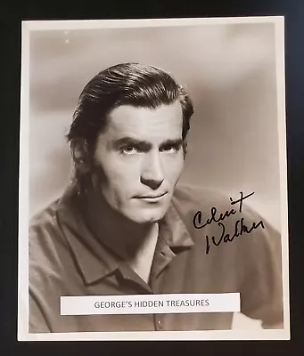 CLINT WALKER Signed Autographed 8x10 B&W In Black Ink  CHEYENNE  • $120