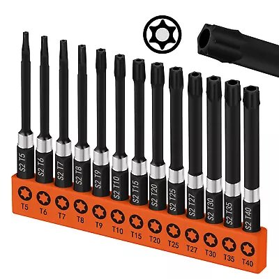 HORUSDY 13PC Torx Screwdriver Bit Set Magnetic Impact 3  Security Tamper Proof • $10.99