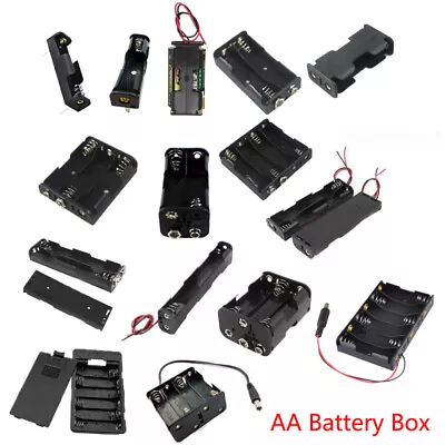 AA Battery Holder Box Storage Case X1 X2 X3 X4 X6 X8 Cell ，15 Models Available • $5.43