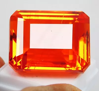 Natural 105.00 Ct Awesome Fire Sparkling Mexican Orange Fire Opal Loose Gemstone • $0.01