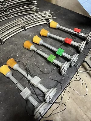 (Lot Of 6) Vintage 6 Inch O Scale Plastic Electric Lamp Post For Train Track • $24.99