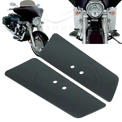 2X Motorcycle Smoke Fork Wind Air Deflector For Yamaha V Star 950 Kawasaki Honda • $30.38