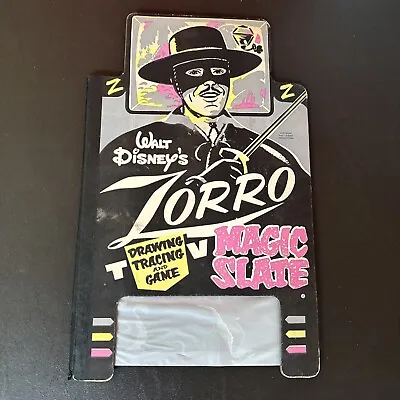 Vintage 1950's Walt Disney's ZORRO Magic Slate / Guy Williams • $49.50