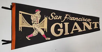 Vintage Mlb 60's San Francisco Giants Baseball Pennant Flag Rare • $34.99